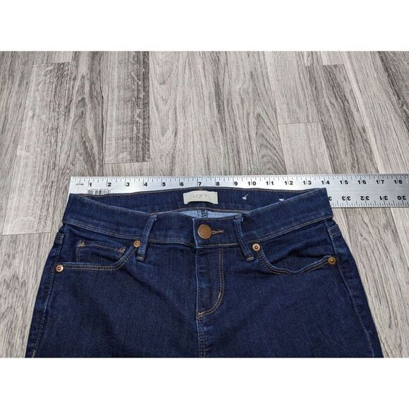 (3/$35) Loft Outlet Womens Size 0 Pockets Modern Skinny Denim Blue Jeans - Picture 7 of 11